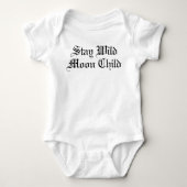Blijf Wild Moon Child Baby Bodysuit (Voorkant)