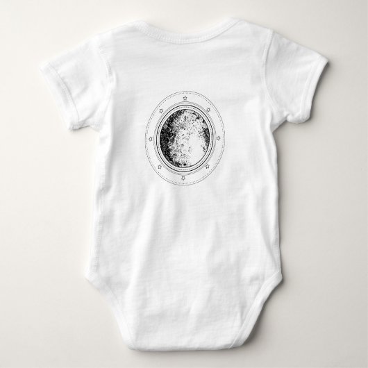 Blijf Wild Moon Child Baby Bodysuit (Achterkant)
