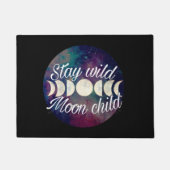 Blijf Wild Moon Child badge productlijn GeminiMoon Deurmat (Voorkant)