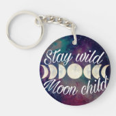 Blijf Wild Moon Child badge productlijn GeminiMoon Sleutelhanger (Voorkant)