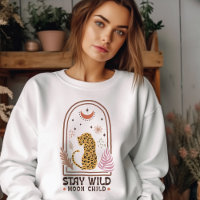 Blijf Wild Moon Child Boho Inspiratie Quote