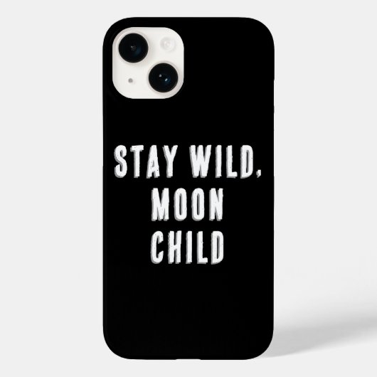 Blijf wild, Moon Child Case-Mate iPhone Case (Achterkant)