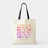 Blijf Wild Moon Child Celestial Phases of the Moon Tote Bag (Achterkant)