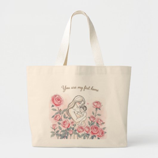 Blijf wild, Moon Child | Dromerige Midnight Garden Grote Tote Bag (Voorkant)