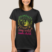 Blijf Wild Moon Child Gradient Celestial Witchy T-shirt (Voorkant)