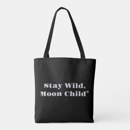 Blijf Wild Moon Child | Magical Midnight Garden To Tote Bag (Achterkant)