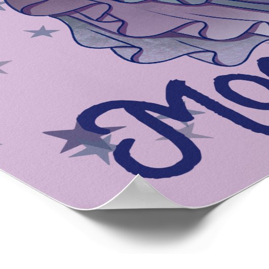 Blijf Wild Moon Child MoonChild Belly Dancer Art Poster (Hoek)