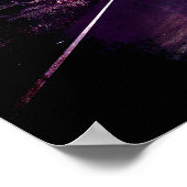 Blijf Wild Moon Child Quote Paars Night Road Poster (Hoek)