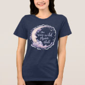 Blijf Wild Moon Chill - Celestial Calm Design Tri-Blend Shirt (Voorkant)