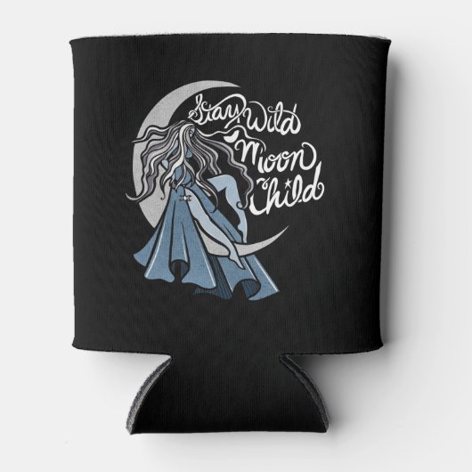 Blijf Wild Moon Kind Blikjeskoeler (Voorkant)