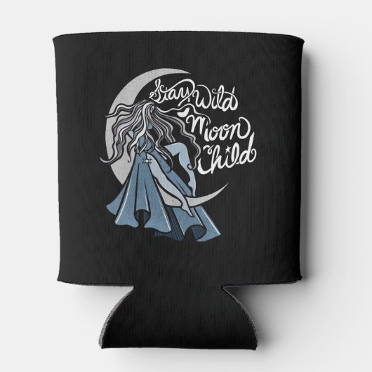 Blijf Wild Moon Kind Blikjeskoeler (Achterkant)