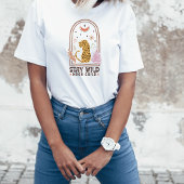 Blijf Wild Moon Kind Boho Leopard T-shirt