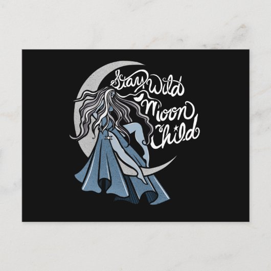 Blijf Wild Moon Kind Briefkaart (Voorkant)