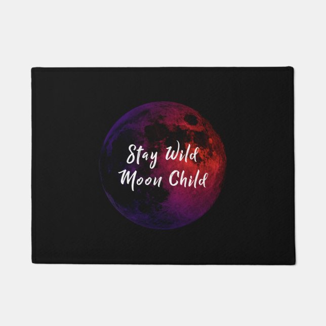 Blijf Wild Moon Kind Deurmat (Voorkant)