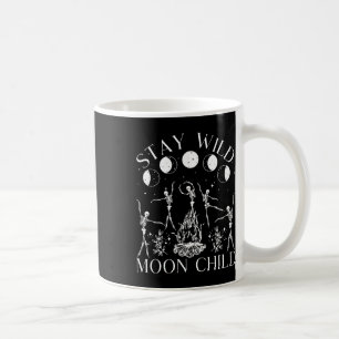 Blijf Wild Moon Kind Grappig Skelet Dancing Hallow Koffiemok