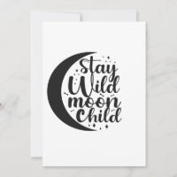 Blijf Wild Moon Kind Spooky Halloween Gift