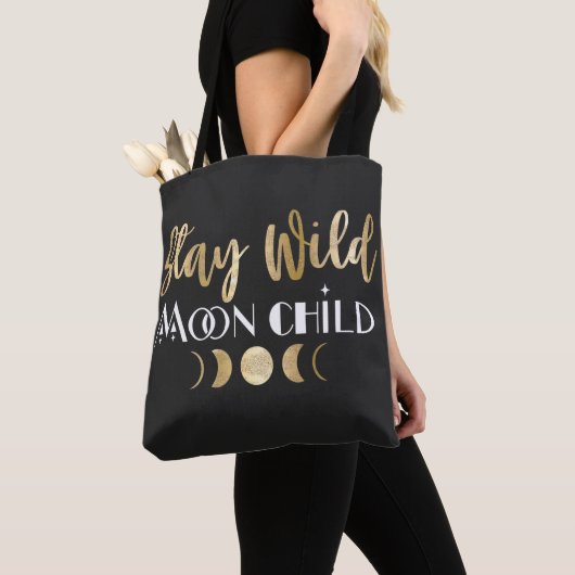 Blijf Wild Moon Kind Tote Bag (Dichtbij)