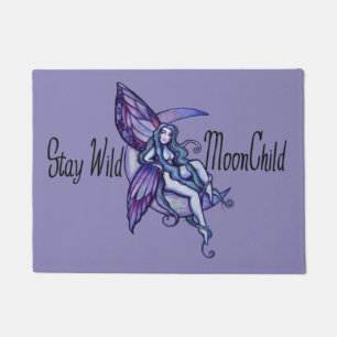 Blijf Wild MoonChild Moon Child Fairy Paars Deurmat