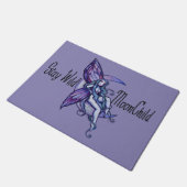 Blijf Wild MoonChild Moon Child Fairy Paars Deurmat (Schuin)