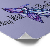 Blijf Wild MoonChild Moon Child Fairy Paars Poster (Hoek)