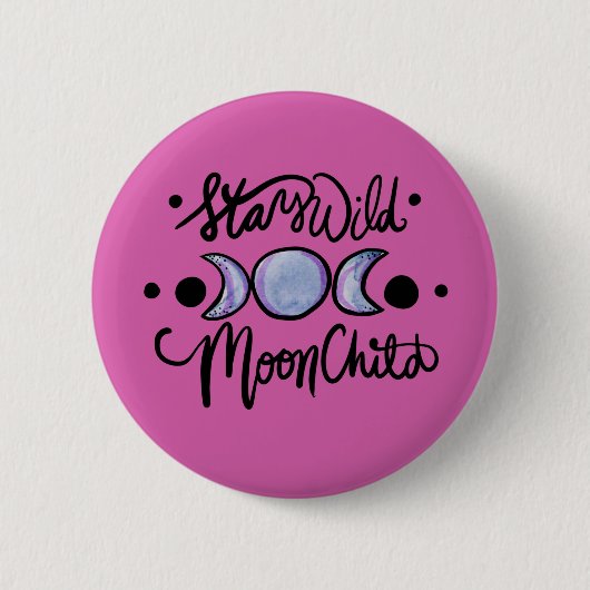 Blijf Wild MoonChild Ronde Button 5,7 Cm (Voorkant)