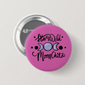 Blijf Wild MoonChild Ronde Button 5,7 Cm (Voorkant /achterkant)