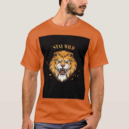 Blijf wild quote t-shirt  (Voorkant)