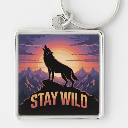 Blijf Wild Sleutelhanger (Voorkant)