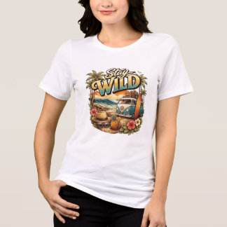 Blijf Wild T-Shirt | Avontuur, Natuur & Vrije Gees