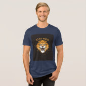 Blijf Wild T-shirt Leeuwengezicht (Voorkant volledig)