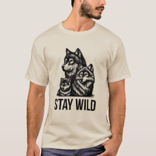 Blijf WILD – T-shirt met wilde dieren inspiratie