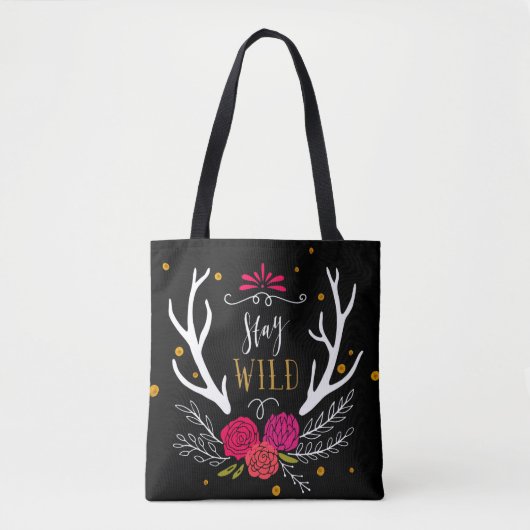 Blijf Wild Tote Bag (Voorkant)