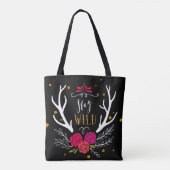 Blijf Wild Tote Bag (Achterkant)