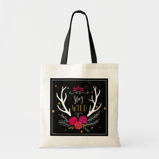 Blijf Wild Tote Bag (Voorkant)