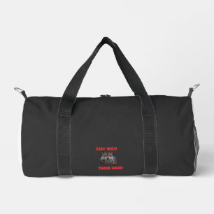 Blijf Wild Train Hard Wolf Gymtas Fitness Reistas Plunjezak