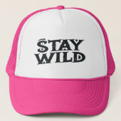 Blijf wild trucker trucker pet (Voorkant)