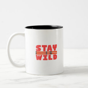 Blijf Wild Tweekleurige Koffiemok