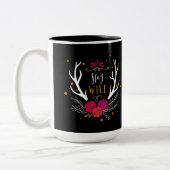 Blijf Wild Tweekleurige Koffiemok (Links)