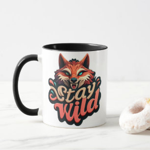 "Blijf wild vos ontwerp" Mok