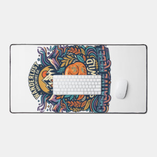 Blijf Wild – Vrije Geest voor Avontuurlijke Zielen Bureaumat