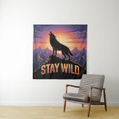 Blijf Wild Wandkleed (In situ)
