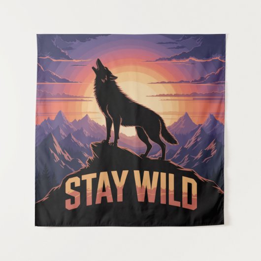 Blijf Wild Wandkleed (Voorkant)
