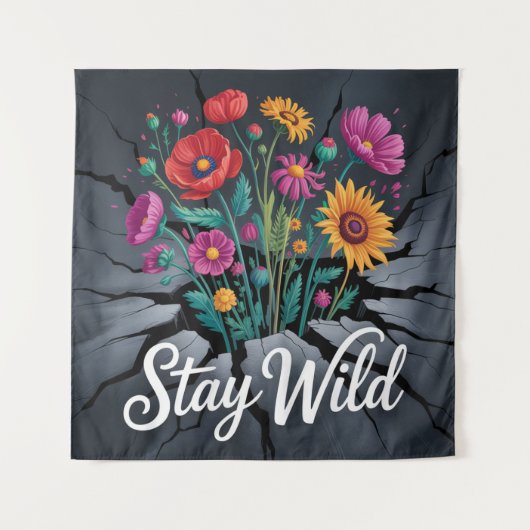 Blijf Wild Wandkleed (Voorkant)