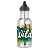 Blijf wild water fles | Natuur Splash Art (Rechts)