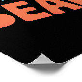 Blijf wild Wees Beer-geniaal Poster (Hoek)