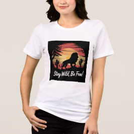 "Blijf wild, wees vrij: omarm je geest!" Tri-Blend Shirt
