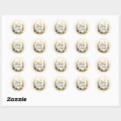 Blijf Wild WildBloemen Maan Stickers Boho Bloem (Vel)