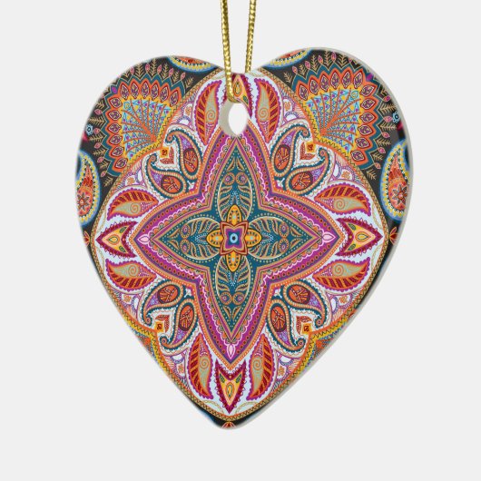 Blijf Wild zigeunerkind boho Keramisch Ornament (Links)