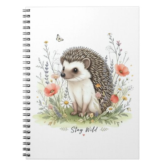 Blijf Wild Zoete Egel Bosland Notitieboek (Voorkant)