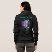 Blijf wilde Arctische Wolf Hoodie (Achterkant volledig)